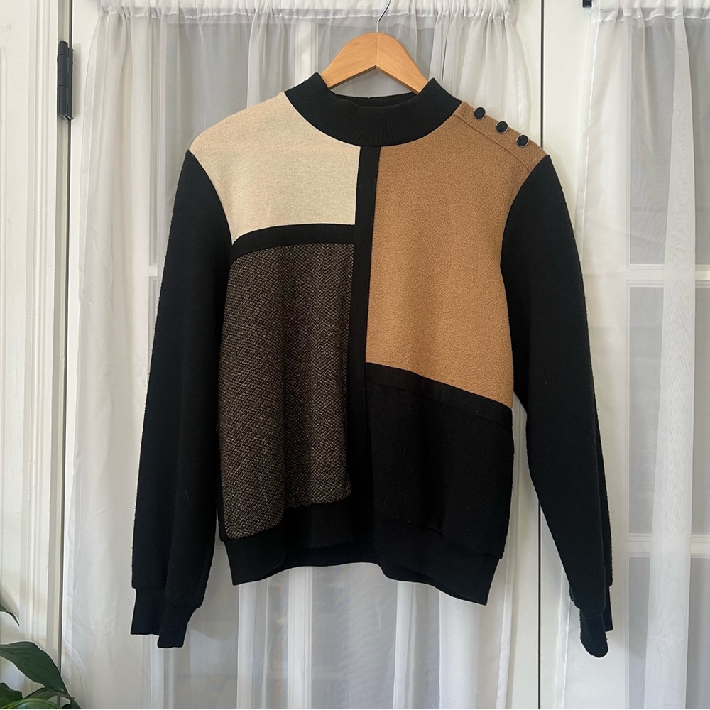 Vintage Alfred Dunner Colorblock Sz Medium Petite